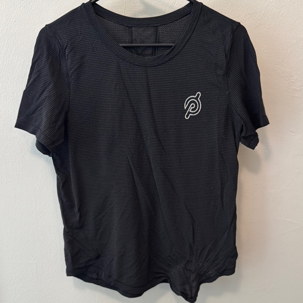 Peloton Lululemon Black Performance Tee